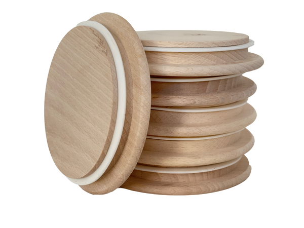 Beech Wood Lids for Weck Jars (Large 100mm)