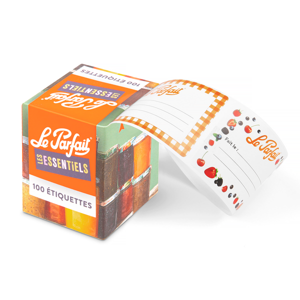 Roll of 100 Adhesive Labels | Perfect for Jars, Bottles & Pantry Storage