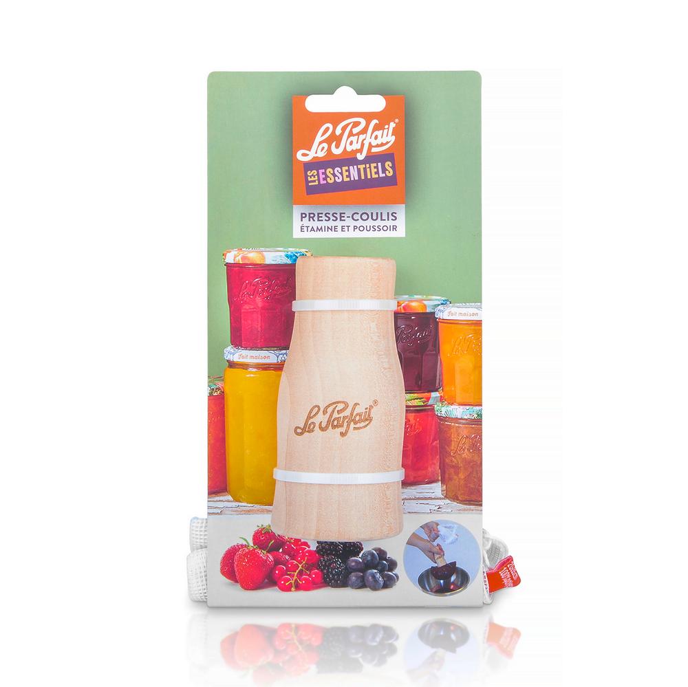 Fruit Press Mesh with Wooden Tip