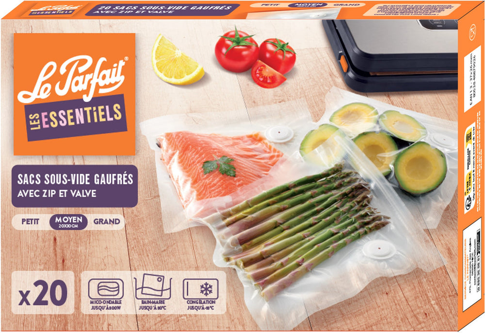 Vacuum Bags with Valve – Pack of 20