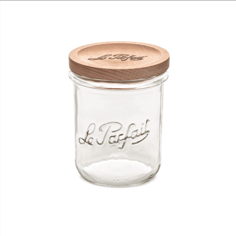 Bistrot Glass Jar with Wooden Lid