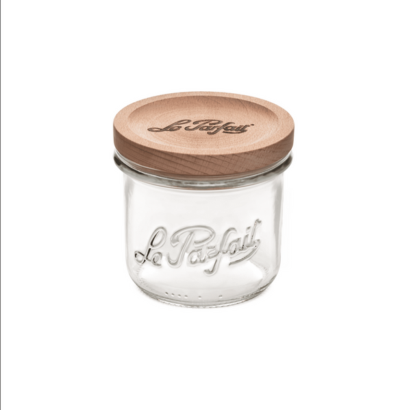 Bistrot Glass Jar with Wooden Lid