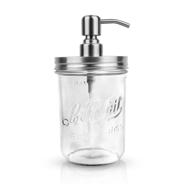 Stainless Steel Soap Dispenser with Familia Wiss Jar