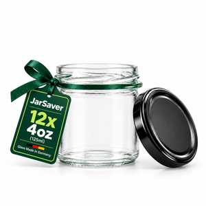 JarSaver 4oz // 125ml Mason Jars with TO66 Lids – Made in Germany