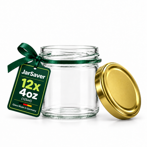 JarSaver 4oz // 125ml Mason Jars with TO66 Lids – Made in Germany