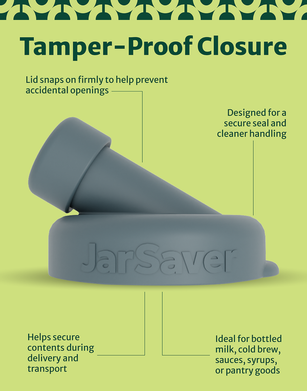 JarSaver® Silicone Pour Spouts | 48mm Diameter Bottle Lids