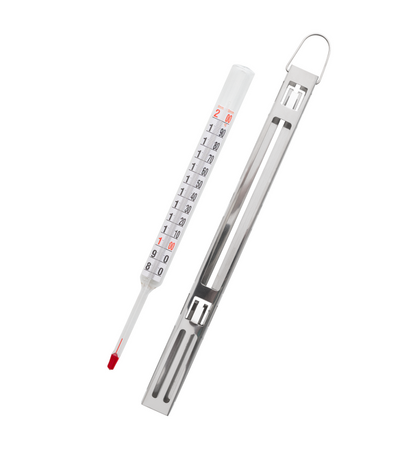 Stainless-Steel-Sleeved Thermometer