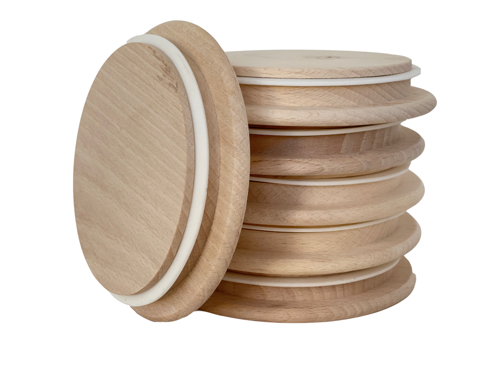 Beech Wood Lids for Weck Jars (Large 100mm)