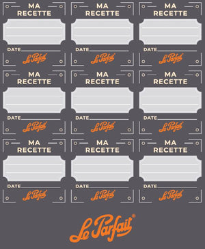 Sheet of 27 Adhesive Labels