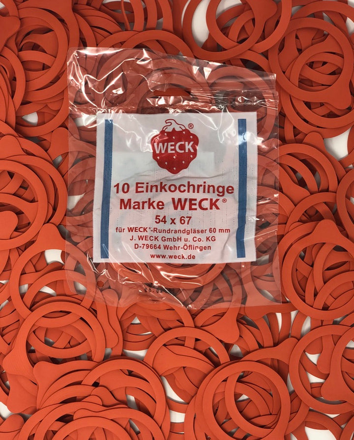Weck Rubber Rings - Bag of 10 Gaskets - Hastingsville