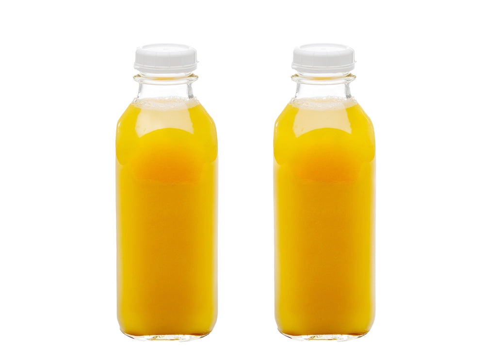 32-oz Clear Glass Milk Bottle with Lid - Hastingsville