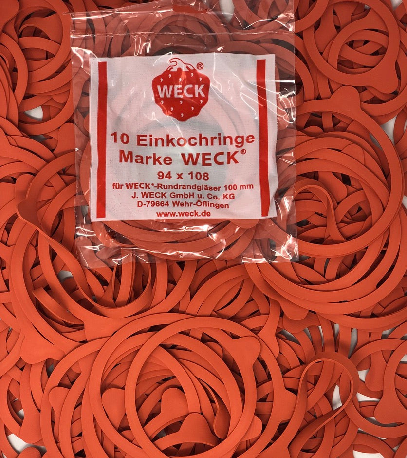 Weck Rubber Rings - Bag of 10 Gaskets - Hastingsville