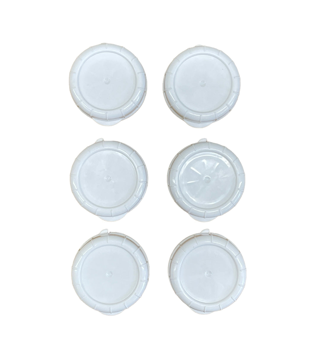6 Pack Glass Bottle Replacement Caps with Tampered Evident Seal, 48mm Diameter Bottle Lids - Hastingsville