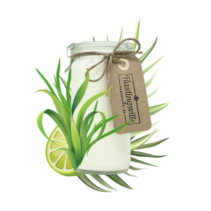 Weck Jar // Soy Candle - Bergamot & Lemongrass - Hastingsville